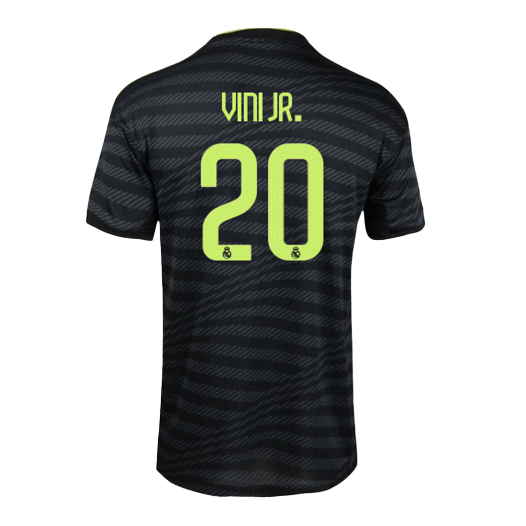 037107ee29168ca236aff4e9c0fa6443.png VINI JR. #20 Real Madrid Third Away Jersey 2022/23 - Image 1