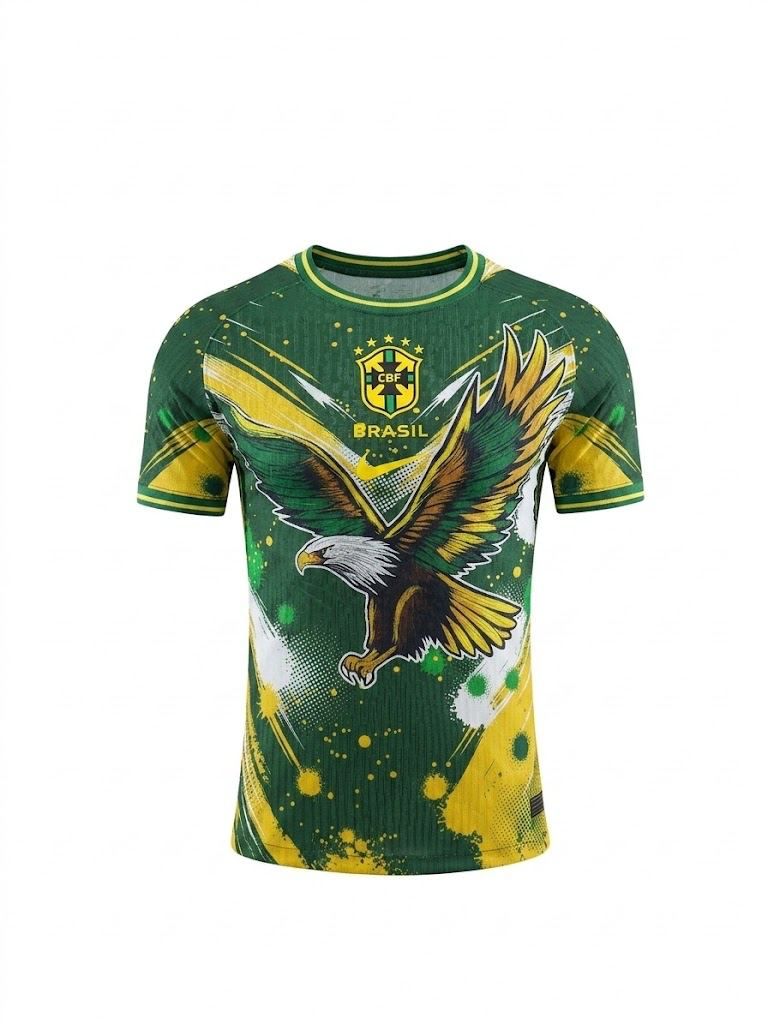1095e2b56e69b532b766aa9c20684e5c Brazil Special Edition Player Version Jersey 25/26 - Image 1
