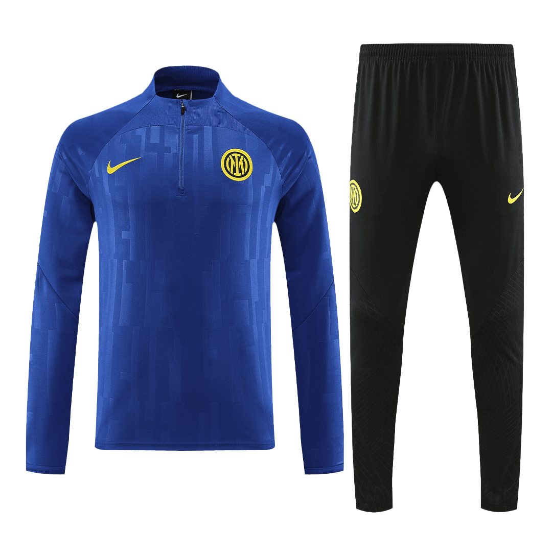 1159a8223d0c021272cb2f29fc19918e.png Inter Milan 1/4 Zip Tracksuit 2023/24 Blue - Image 1
