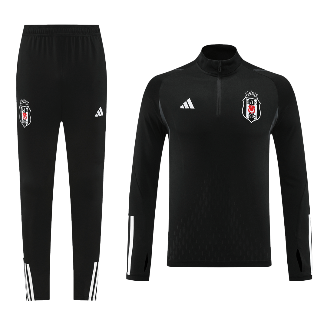 1204bf3069c05ac4d404b74f94c5d881.png Turkey 1/4 Zip Tracksuit 2023/24 Black - Image 1