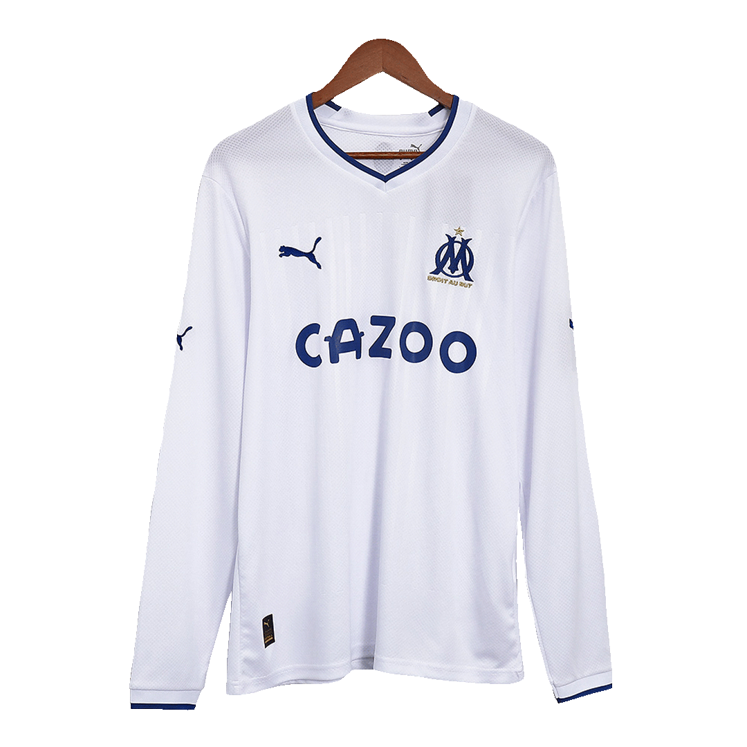 23b111a7634a251b50bc7f31f1ea58b2.png Marseille Home Long Sleeve Soccer Jersey 2022/23 - Image 1
