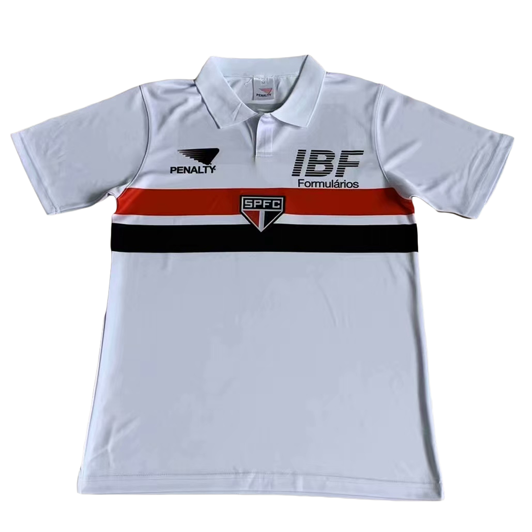 3198ce595ac0e3793fabce5a57d98488.png Retro Sao Paulo FC Home Jersey 1991 - Image 1