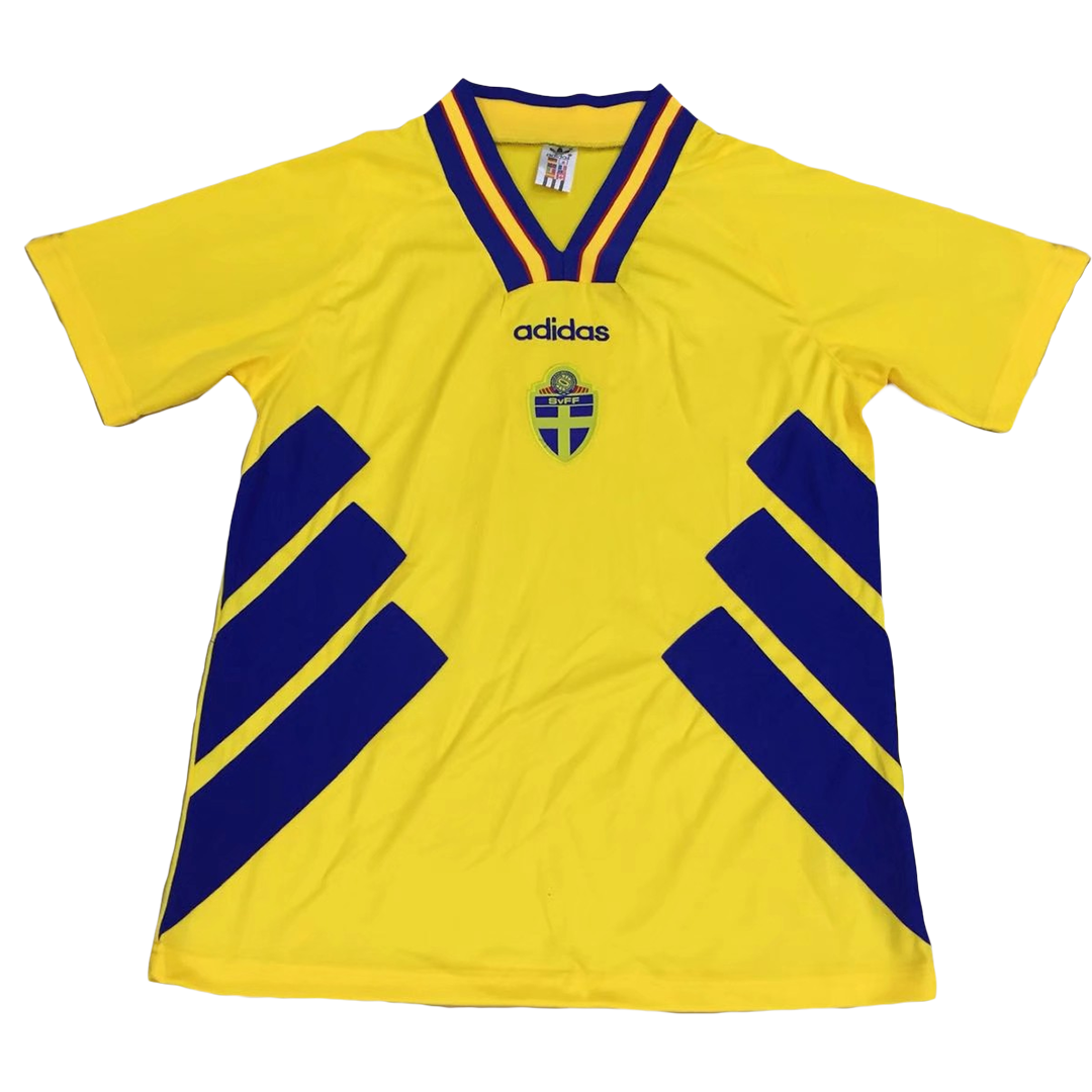 6c3f5959ffd34b980978c9c9a6508a48.png Vintage Soccer Jersey Sweden Home 1994 - Image 1