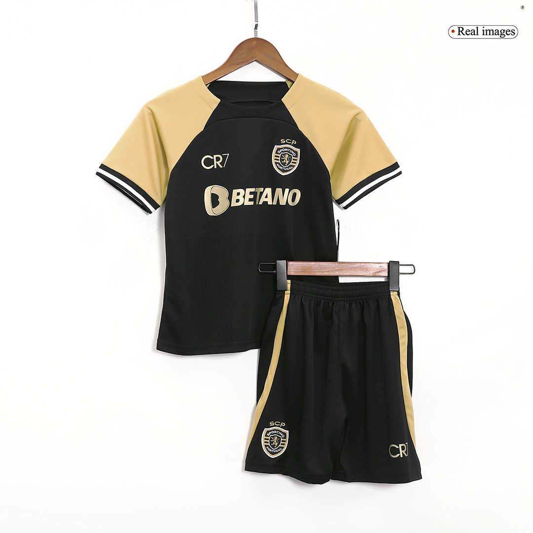795ff94720acd57f21cb6154aa93e0bf.jpg Sporting CP Third Away Kids Soccer Jerseys Kit 2023/24 - Image 1