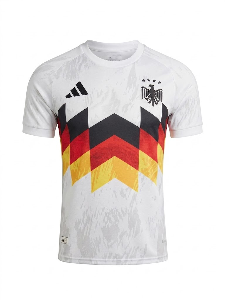 7eaec192b382d060df8a00e4f7fa020b Germany 26/27 Special Edition Football Shirt - 'Trident' Flag Graphic - Image 1