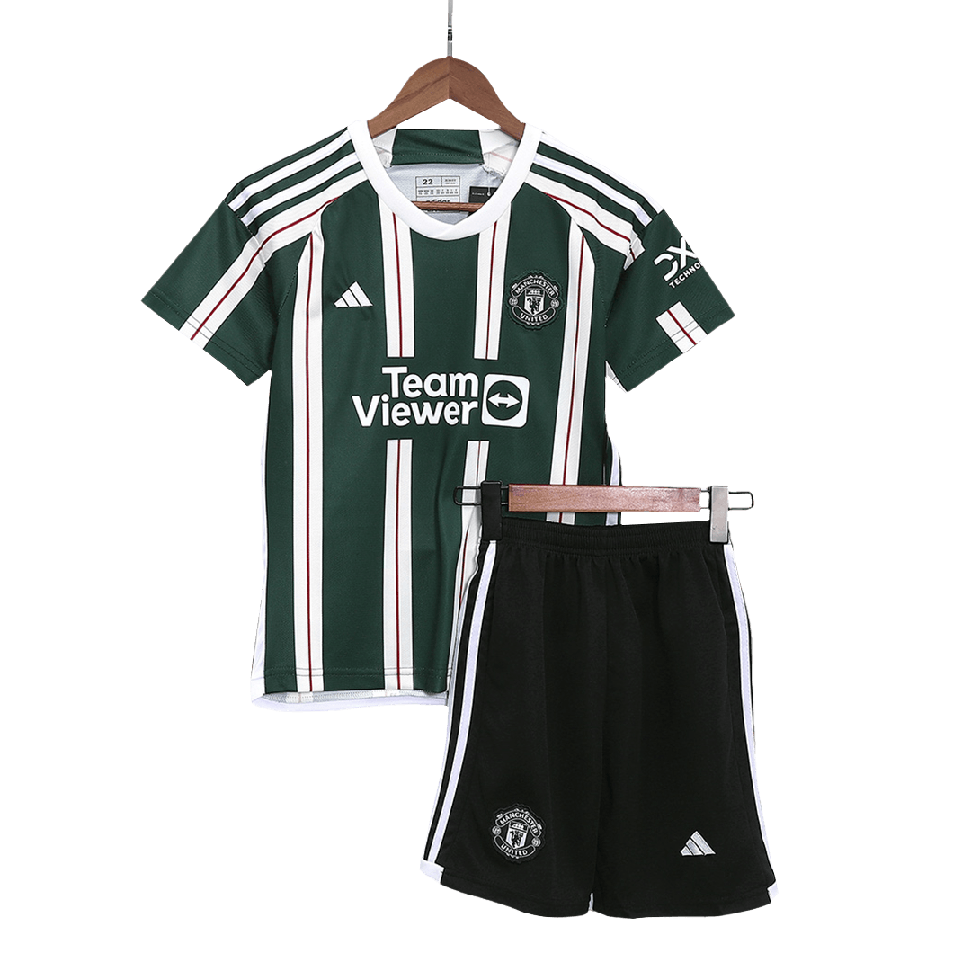 7f818426bcd57ea374623e6a603d20d2.png Kids Manchester United Away Soccer Jersey 2023/24 - Discount - Image 1