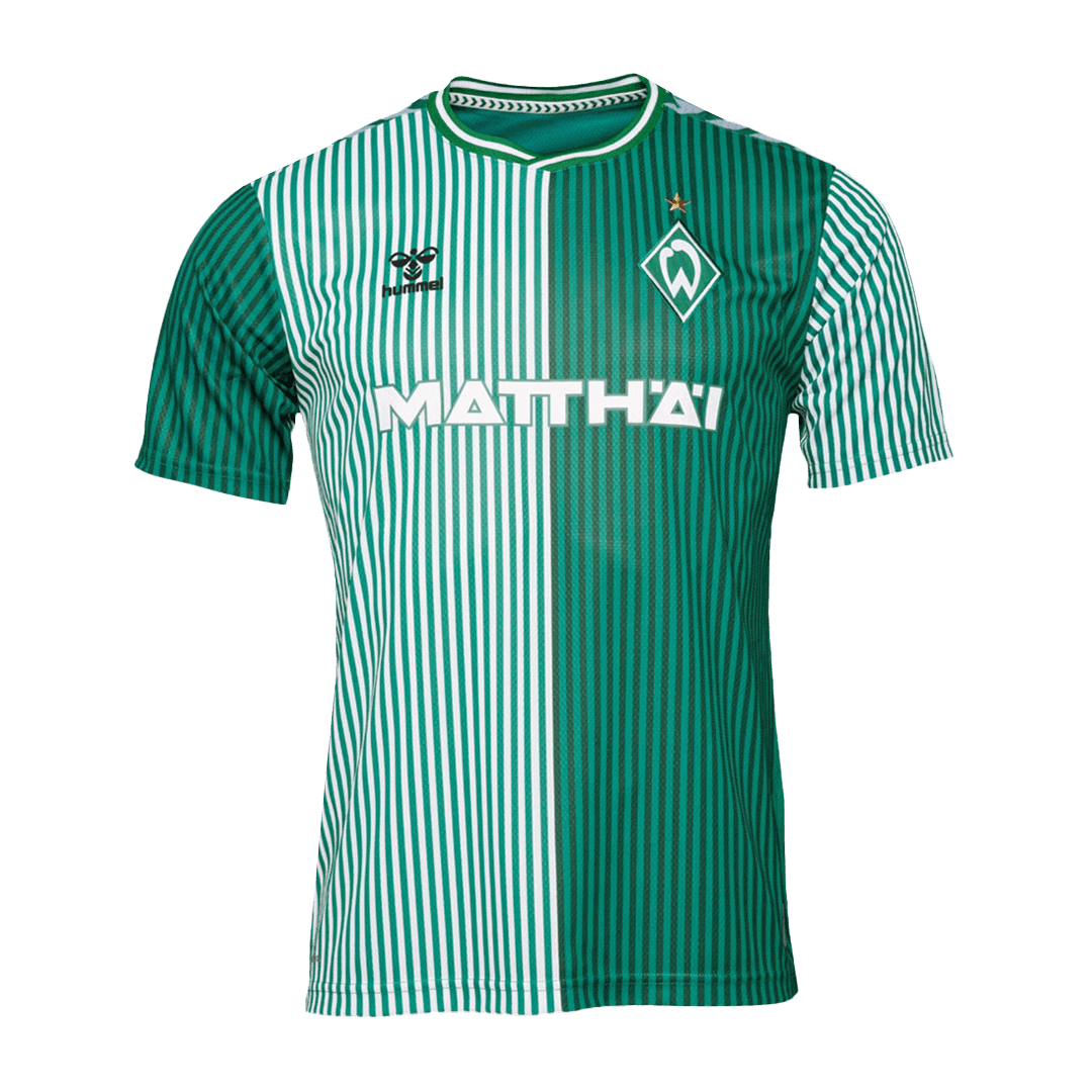 8b5c7c22239b4957af1aebd392dc6660.png Werder Bremen Home Soccer Jersey 2023/24 - Image 1