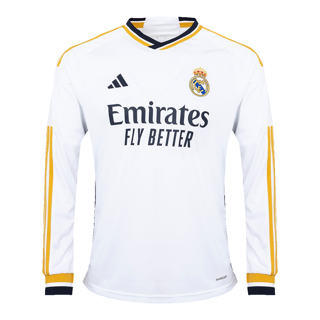 a1d140cc690efb24497b0f41411602af.png Real Madrid Home Long Sleeve Soccer Jersey 2023/24 - Image 1