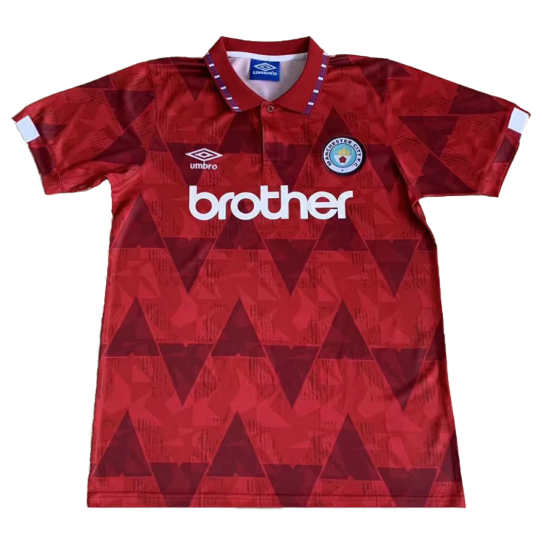 ad11e13d26a7fe04da3b41548dd79db1.png Vintage Soccer Jersey Manchester City Away 1991 - Image 1