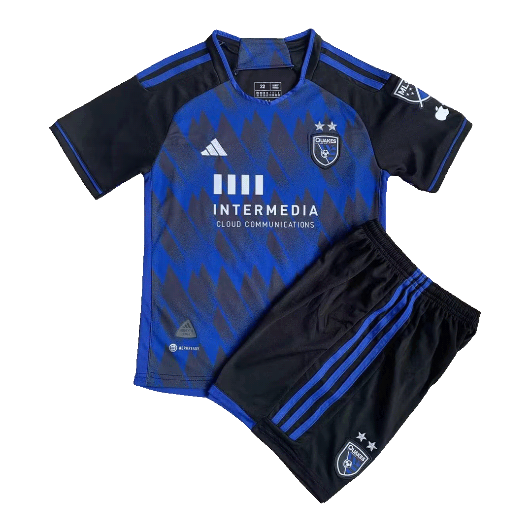 c079e08fe1cf2cbf6f35a29ebbb3553f.png San Jose Earthquakes Home Kids Jerseys Kit 2023 - Image 1