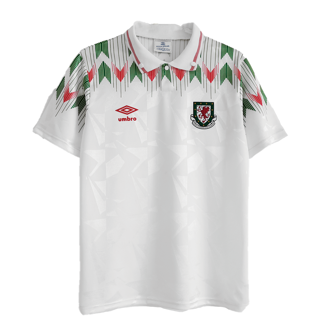 c69a8f380c53c6d13eb6429926140d38.png Vintage Soccer Jersey Wales Away 1990/92 - Image 1