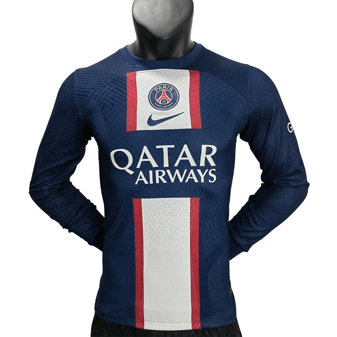 c6db8eb2dc25116c0a1e39c33ab6fca0.png Authentic PSG Home Long Sleeve Soccer Jersey 2022/23 - Image 1