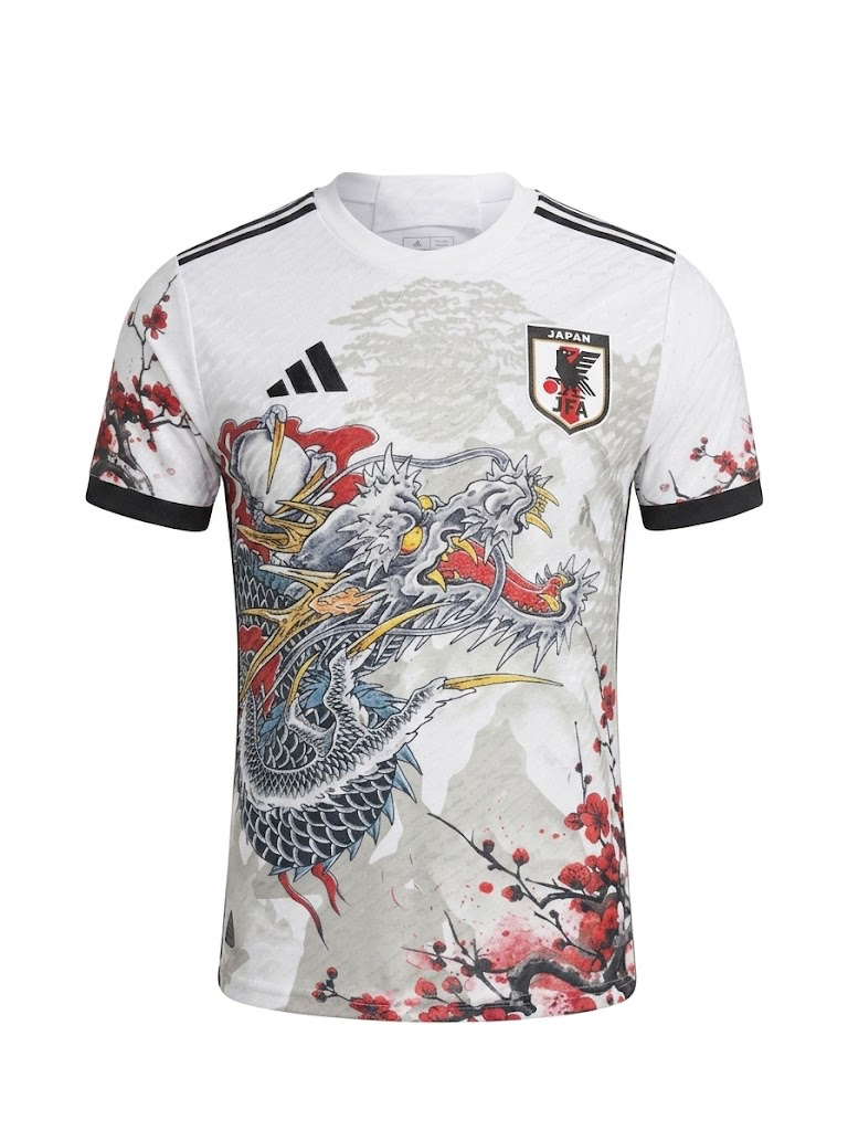 c7ab4611519574766890dea9fee49580 25/26 Japan Special Edition Jersey Plum Blossom Dragon - Image 1