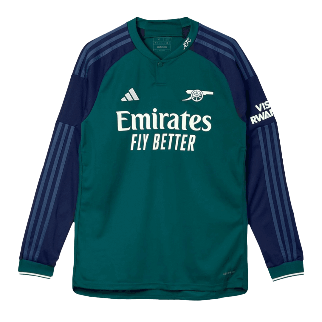cacdbc46d4bbbe9f7f6fd01ecd33f155.png Arsenal Third Away Long Sleeve Soccer Jersey 2023/24 - Image 1