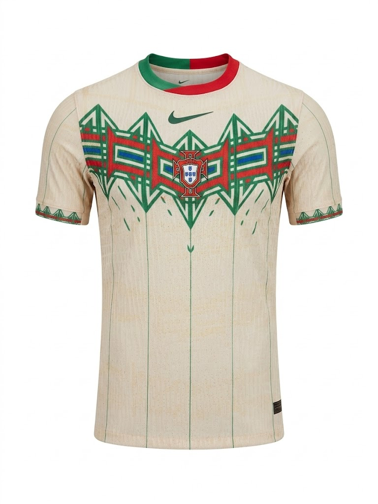 e7b6f681b56d071391808150990e3184 Portugal 26/27 Special Edition Football Shirt - 'Aegis' Geometric Shield Design - Image 1