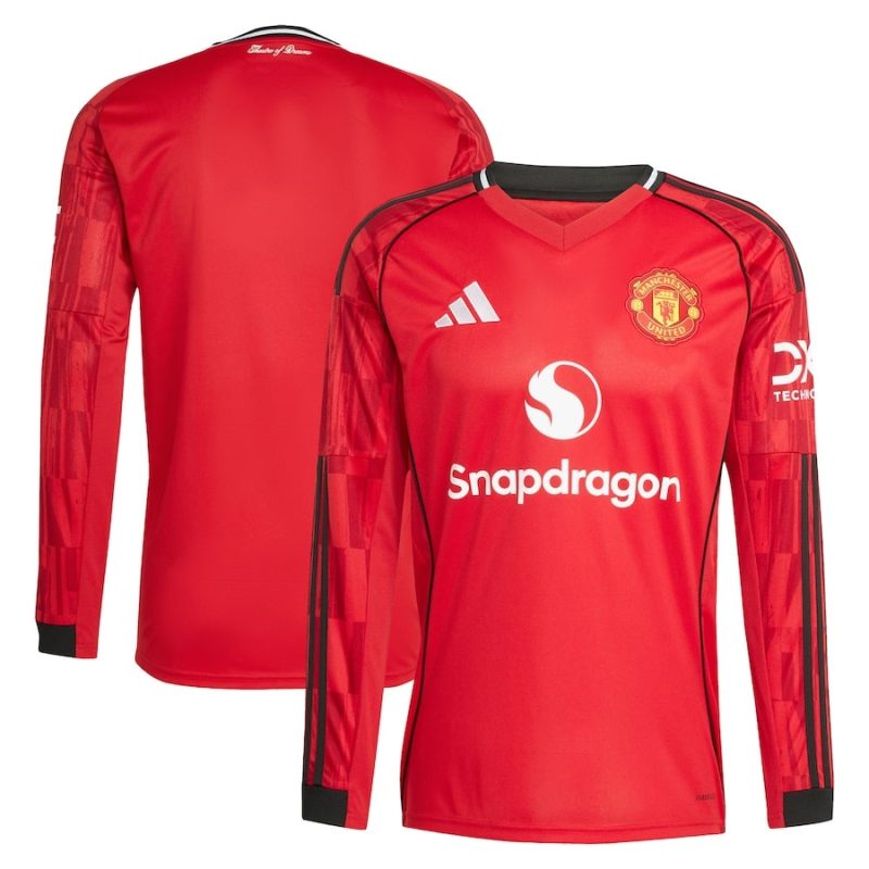 2691356449d2b028ad9af9f7656f685d MANCHESTER UNITED HOME JERSEY 2025 2026 LONG SLEEVE - Image 1