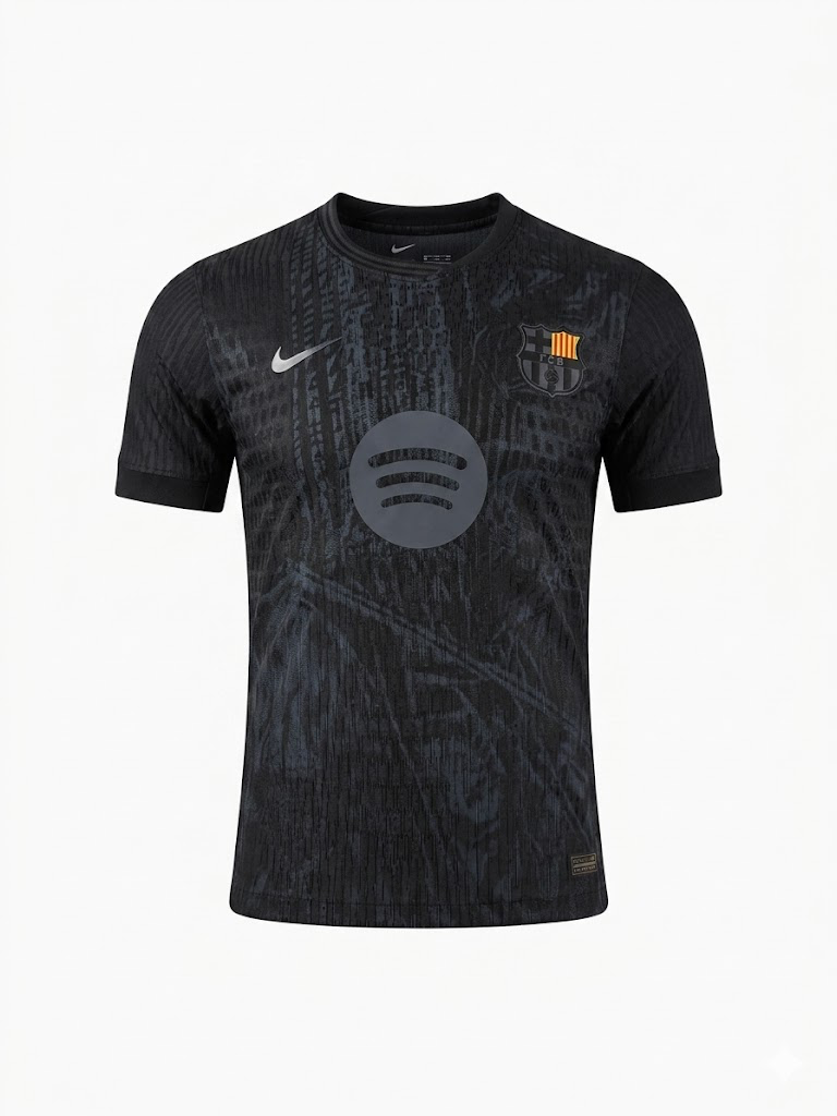 dbb0c68022c5b3555aa0de9fbaef5a99 FC Barcelona 2026-27 Special Edition Kit – Matte Black - Image 1